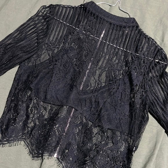 Black Night Out Mesh Top - Picture 1 of 2